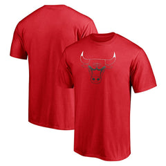Chicago Bulls Gradient Logo T-Shirt Red