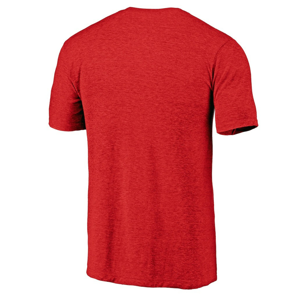 Chicago Bulls Half Classic Tri-Blend T-Shirt Red