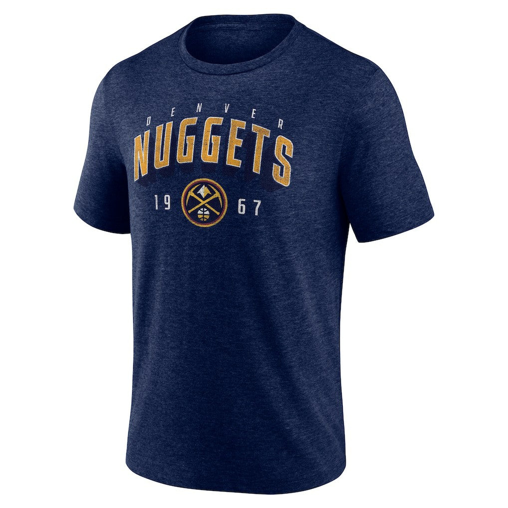 Denver Nuggets Backboard Tri-Blend T-Shirt Navy
