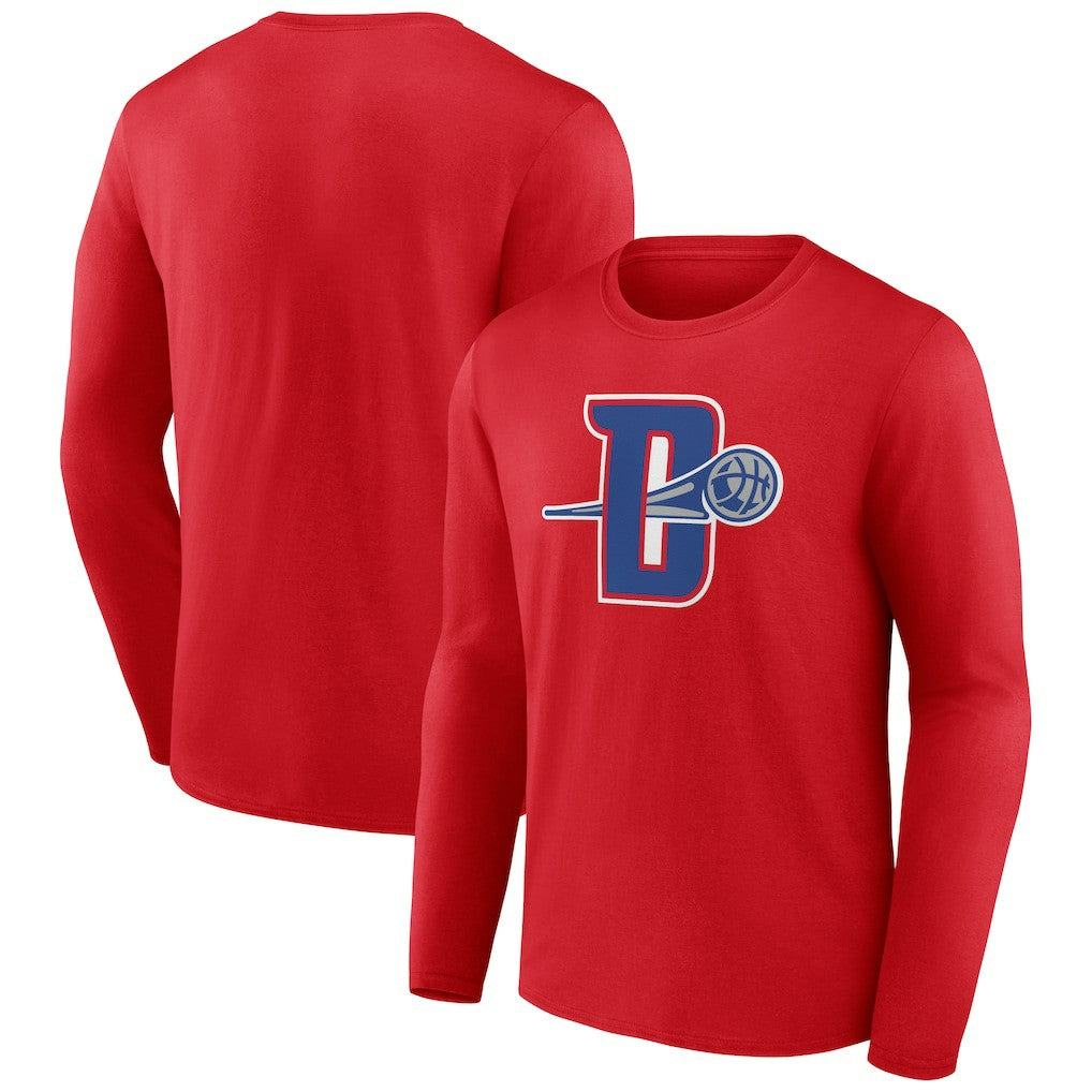 Detroit Pistons Alternate Logo Long Sleeve T-Shirt Red