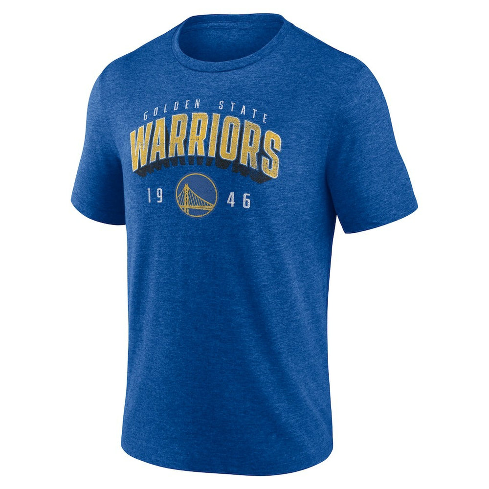 Golden State Warriors Backboard Tri-Blend T-Shirt Royal