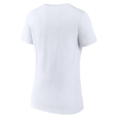 Golden State Warriors Women's Heritage V-Neck T-Shirt White