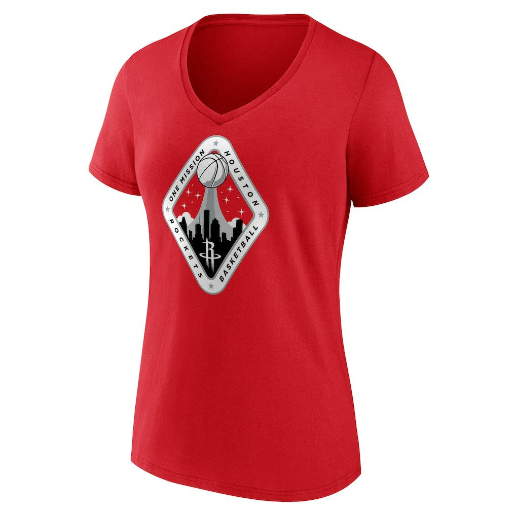 Houston Rockets Women's Team Pride V-Neck T-Shirt Red outlet