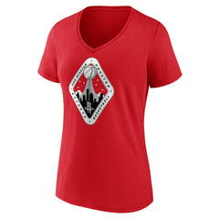 Houston Rockets Women's Team Pride V-Neck T-Shirt Red outlet