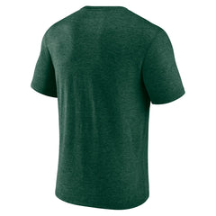 Milwaukee Bucks Backboard Tri-Blend T-Shirt Hunter Green