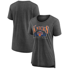 New York Knicks Women's Selection Tri-Blend T-Shirt Gray