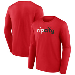 Portland Trail Blazers Alternate Logo Long Sleeve T-Shirt Red