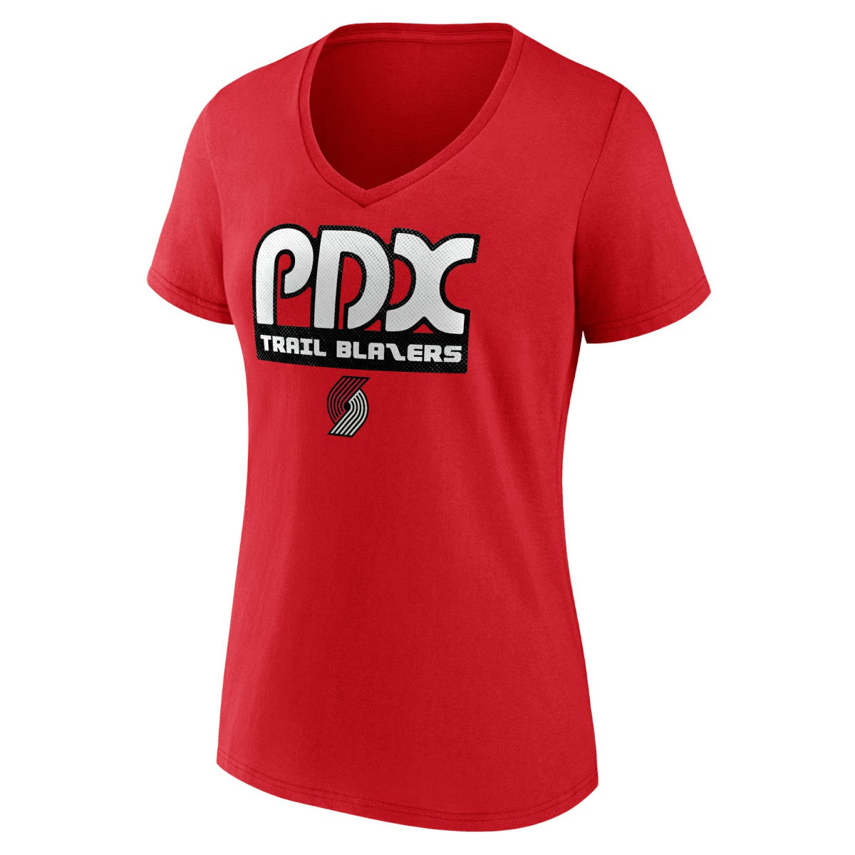 Portland Trail Blazers Women's Team Pride V-Neck T-Shirt Red outlet