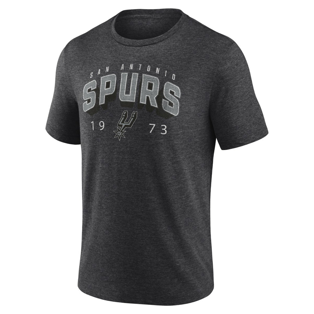 San Antonio Spurs Backboard Tri-Blend T-Shirt Charcoal