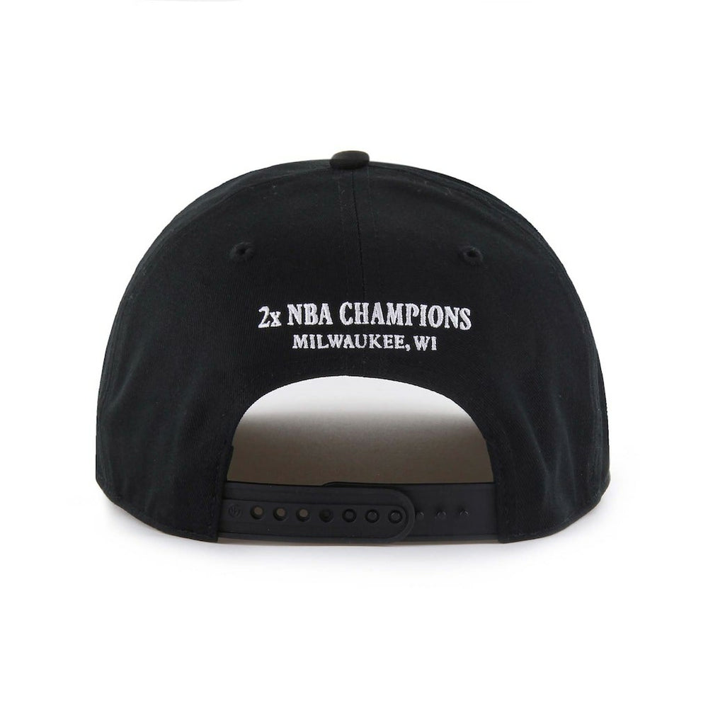 Milwaukee Bucks '47 Every Time Past Champs Hitch Adjustable Hat Black - 47 brand