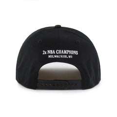Milwaukee Bucks '47 Every Time Past Champs Hitch Adjustable Hat Black - 47 brand