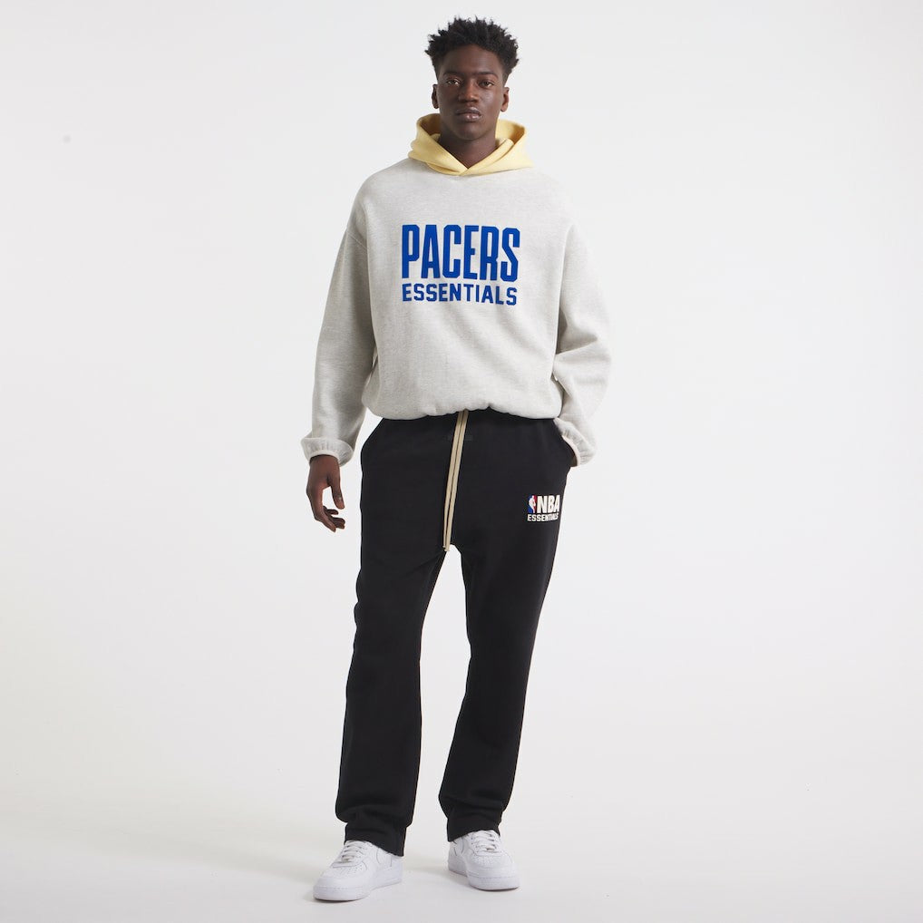 Indiana Pacers Unisex NBA Paris x ESSENTIALS Pullover Hoodie Heather Gray