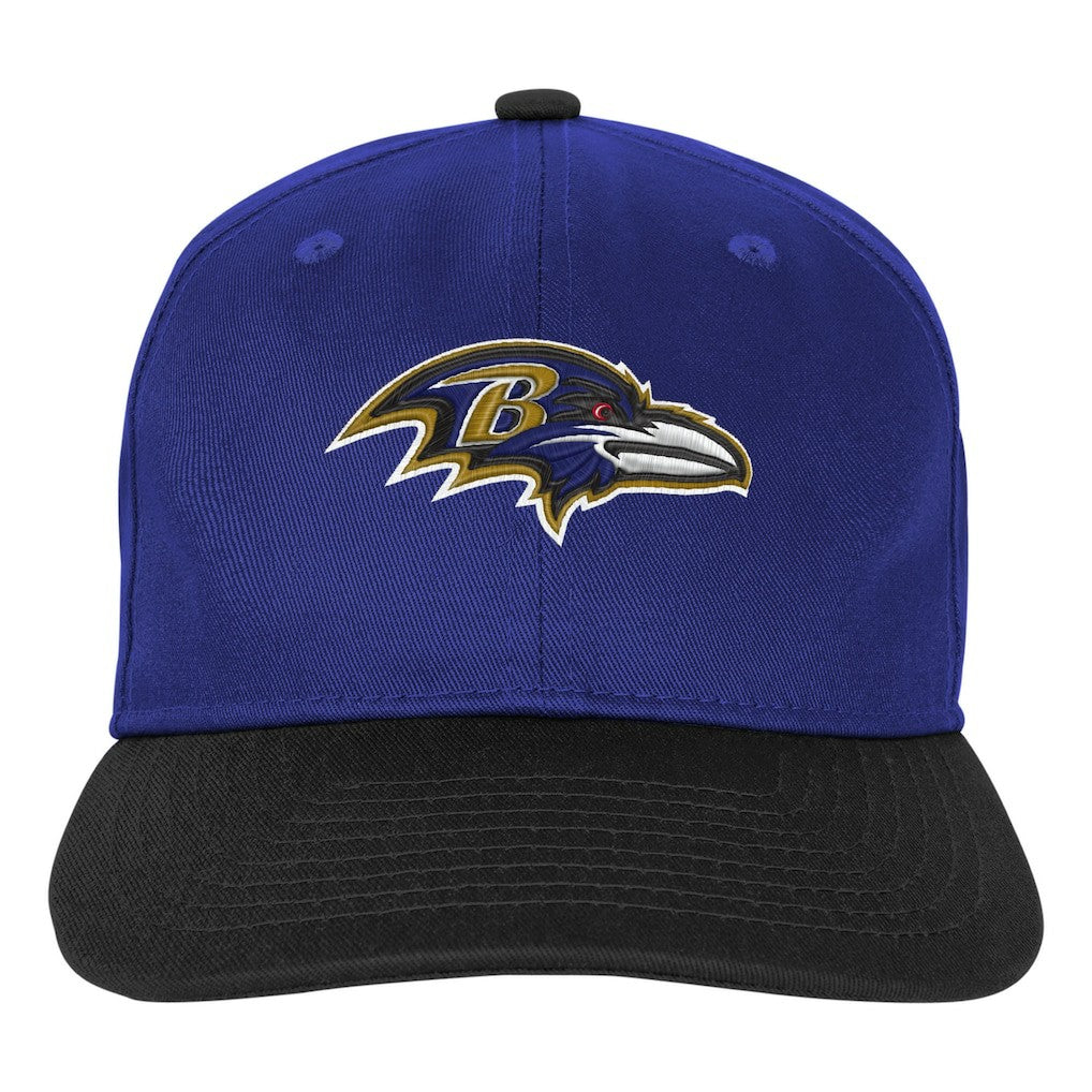 Baltimore Ravens Outerstuff Youth True Retro Adjustable Hat - Purple Hats