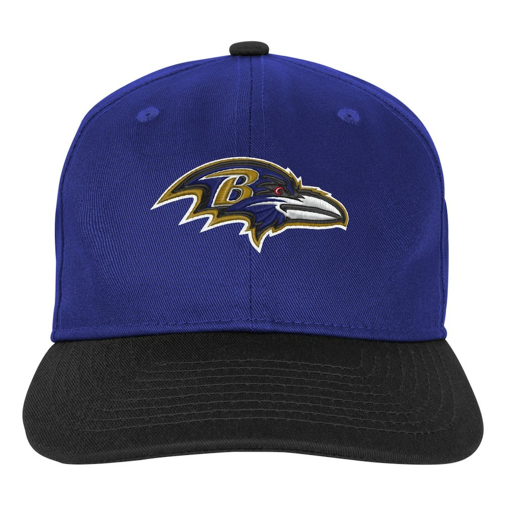 Baltimore Ravens Outerstuff Youth True Retro Adjustable Hat - Purple Hats