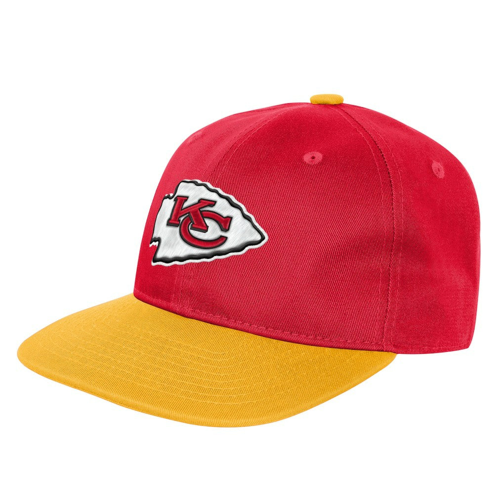 Kansas City Chiefs Outerstuff Youth True Retro Adjustable Hat - Red Hats