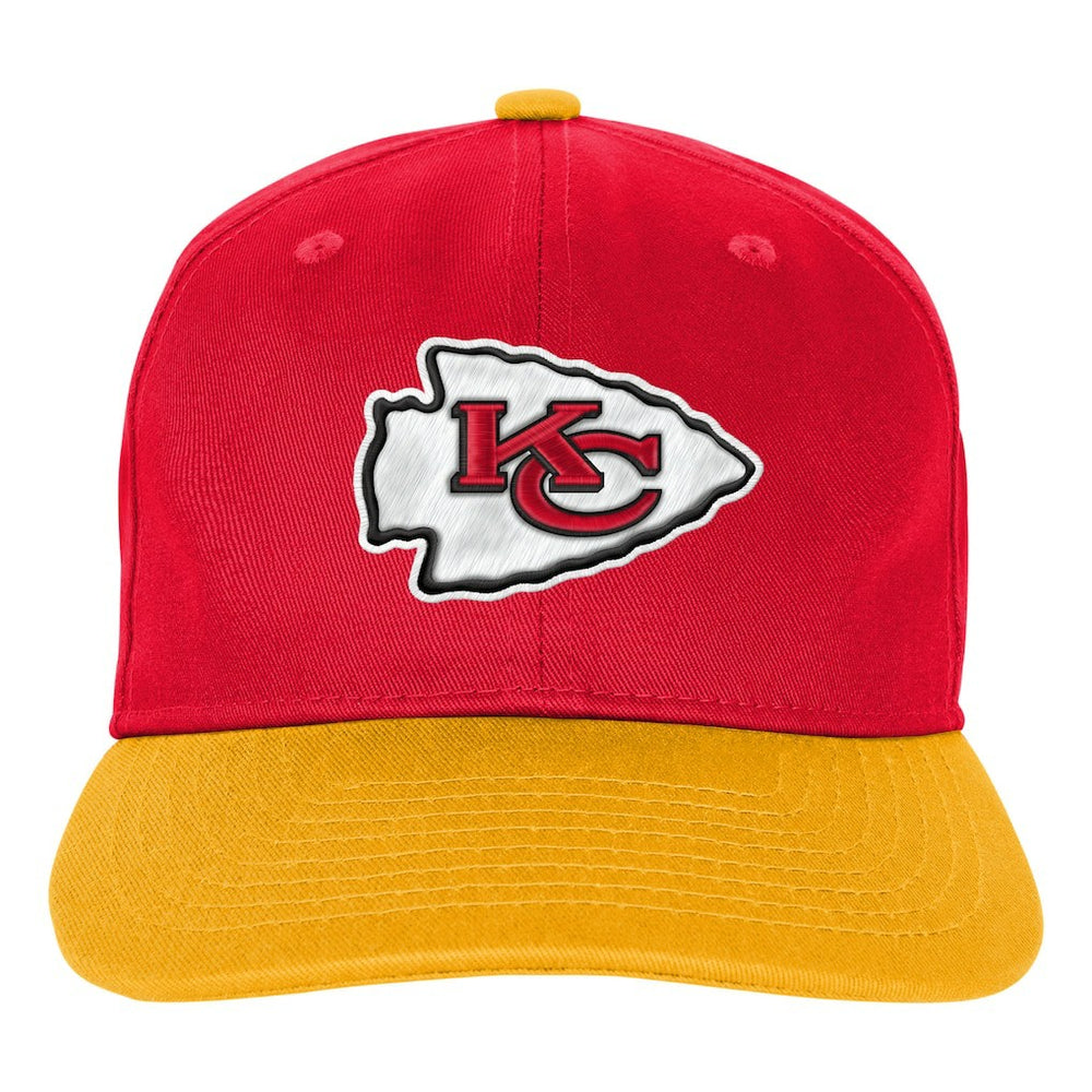 Kansas City Chiefs Outerstuff Youth True Retro Adjustable Hat - Red Hats