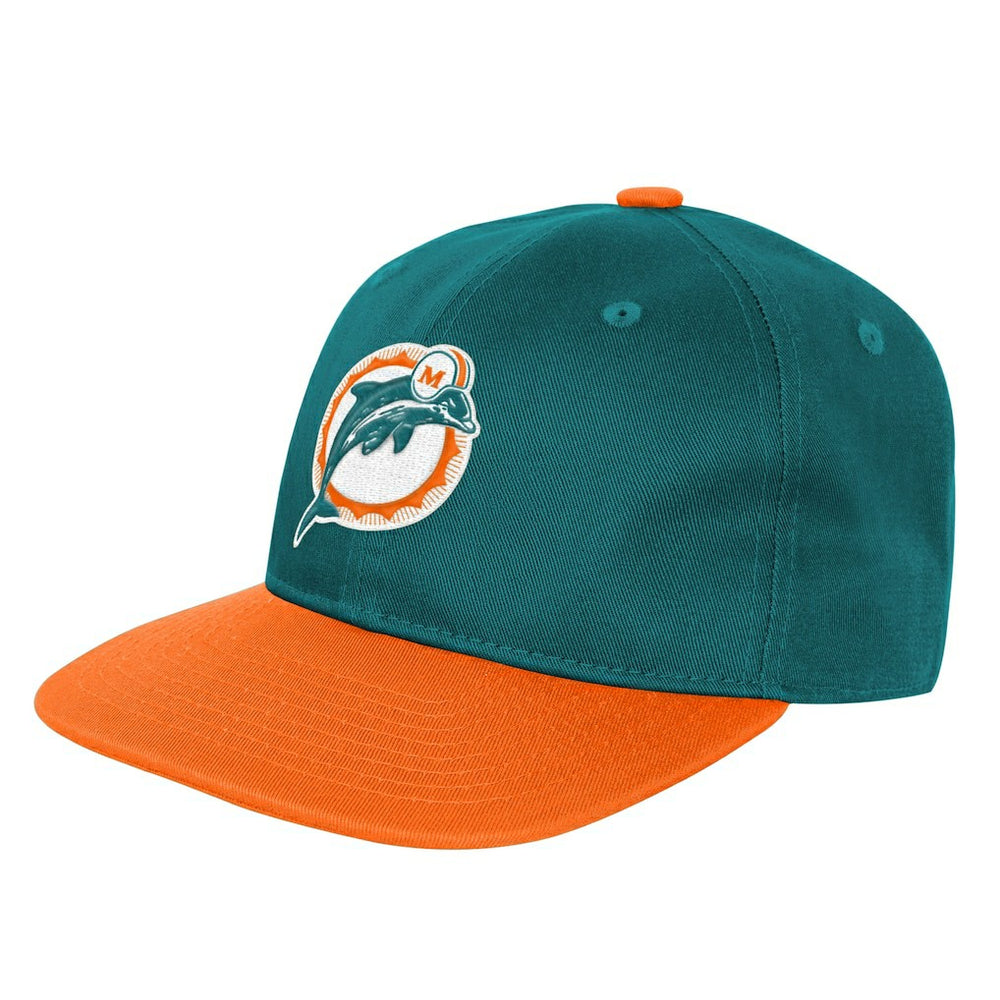 Miami Dolphins Outerstuff Youth True Retro Adjustable Hat - Aqua Hats