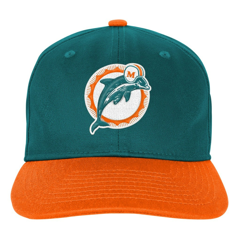 Miami Dolphins Outerstuff Youth True Retro Adjustable Hat - Aqua Hats