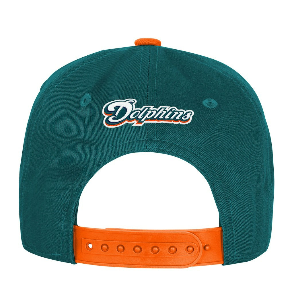 Miami Dolphins Outerstuff Youth True Retro Adjustable Hat - Aqua Hats