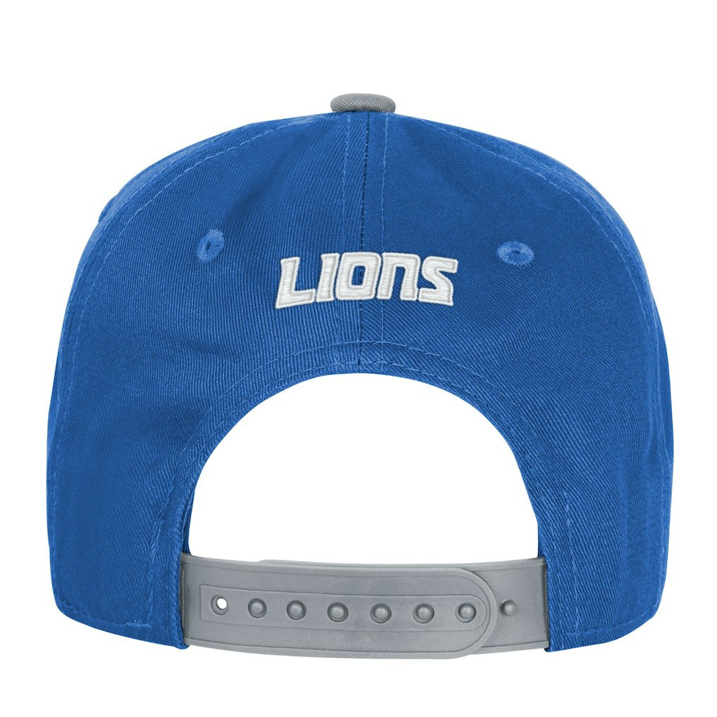 Detroit Lions Outerstuff Youth True Retro Adjustable Hat - Blue Hats