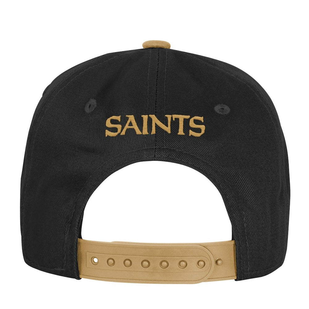 New Orleans Saints Outerstuff Youth True Retro Adjustable Hat - Black Hats