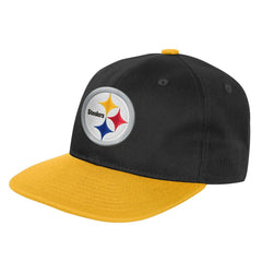Pittsburgh Steelers Outerstuff Youth True Retro Adjustable Hat - Black Hats