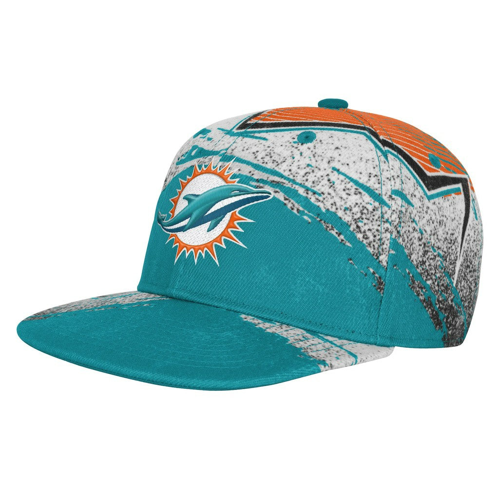 Miami Dolphins Outerstuff Youth Make Noise Adjustable Hat - Aqua Hats