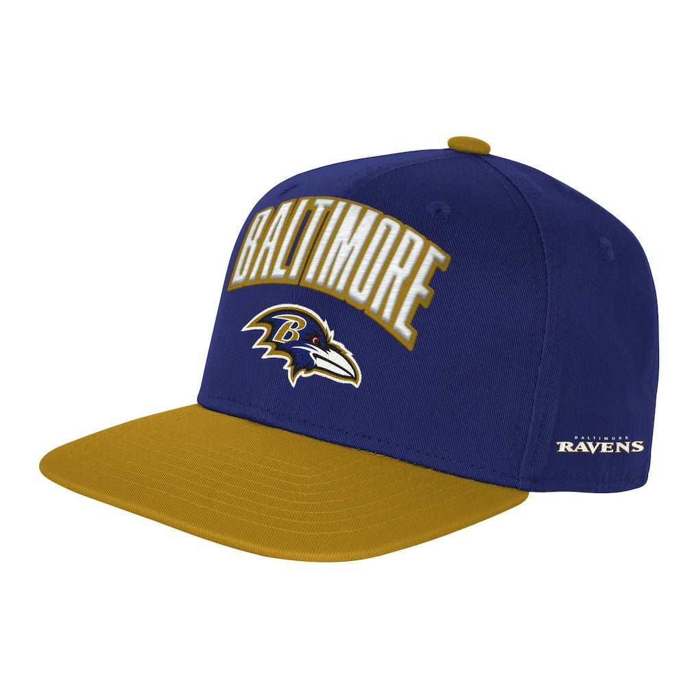 Baltimore Ravens Outerstuff Youth Essentials Snapback Hat - Purple Hats