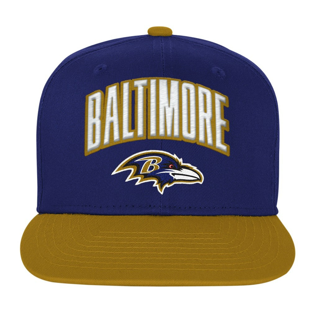 Baltimore Ravens Outerstuff Youth Essentials Snapback Hat - Purple Hats