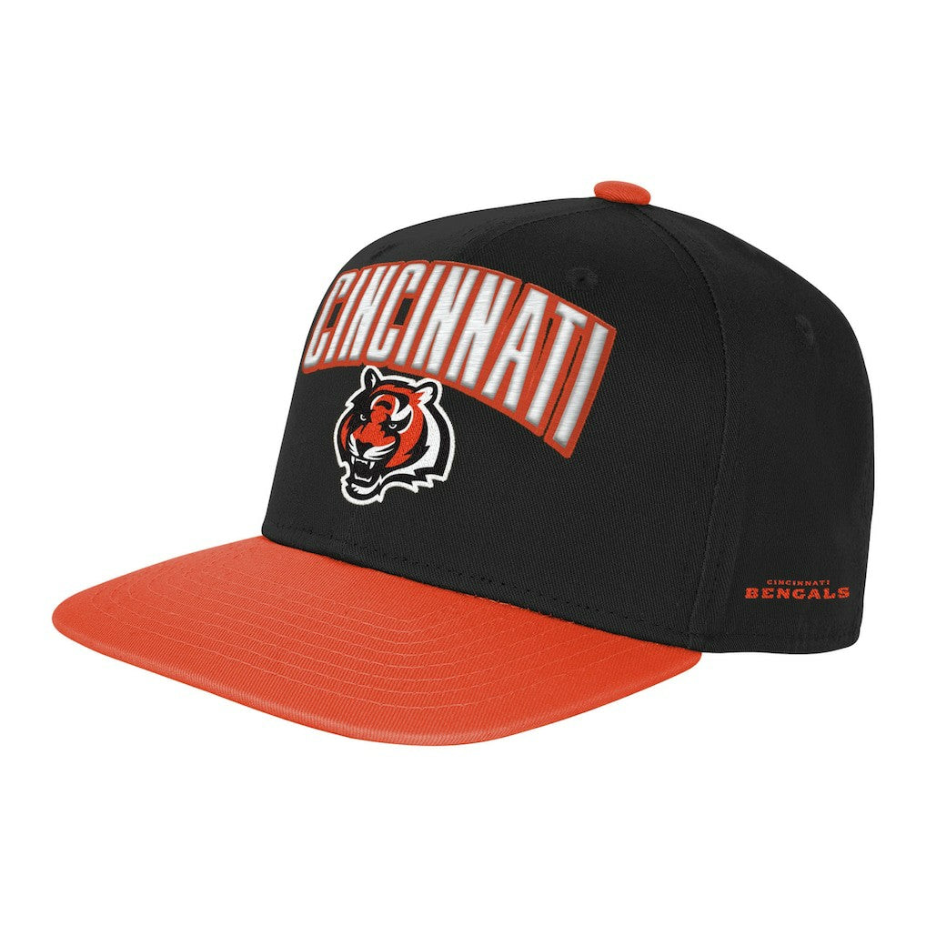 Cincinnati Bengals Outerstuff Youth Essentials Snapback Hat - Black Hats
