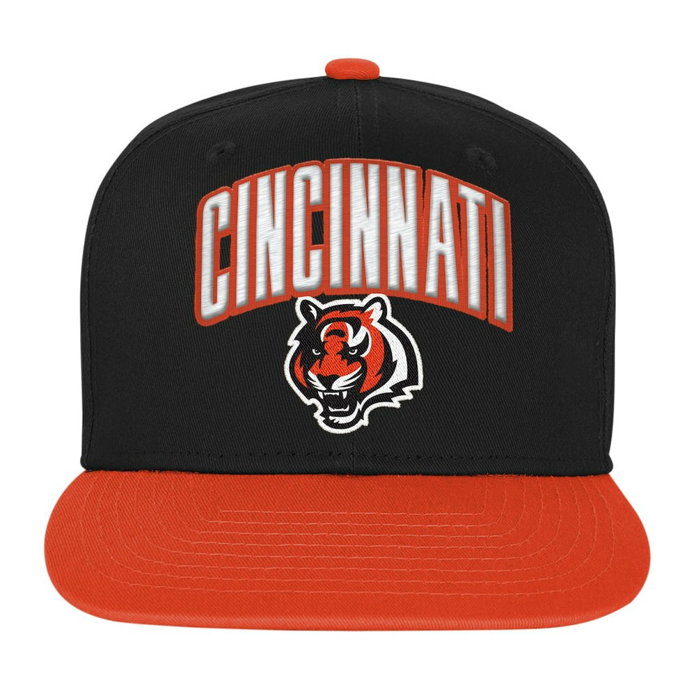 Cincinnati Bengals Outerstuff Youth Essentials Snapback Hat - Black Hats