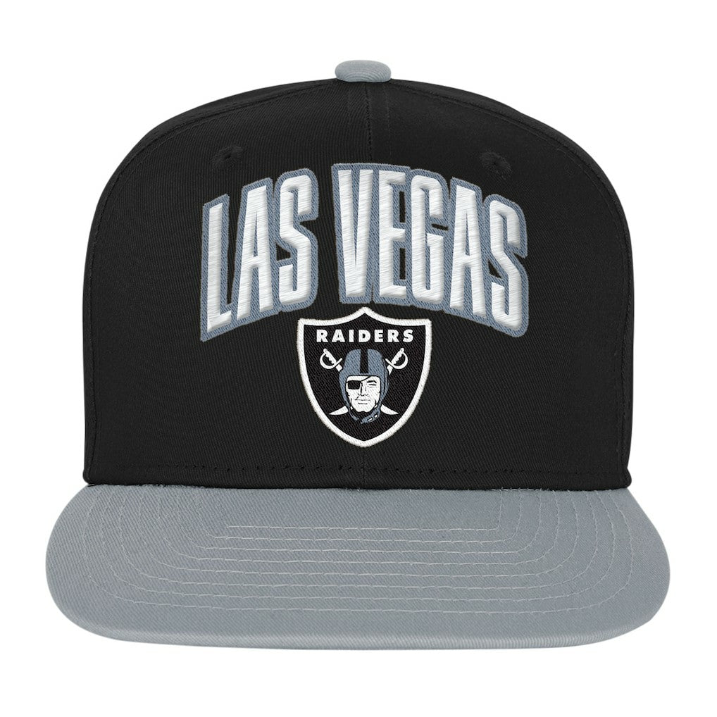 Las Vegas Raiders Outerstuff Youth Essentials Snapback Hat - Black Hats