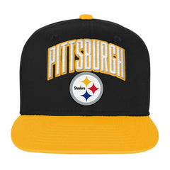 Pittsburgh Steelers Outerstuff Youth Essentials Snapback Hat - Black Hats