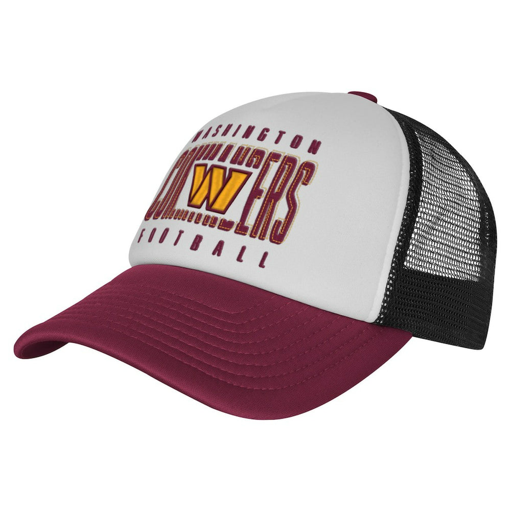 Washington Commanders Youth Essentials Trucker Adjustable Hat - White/Burgundy Hats