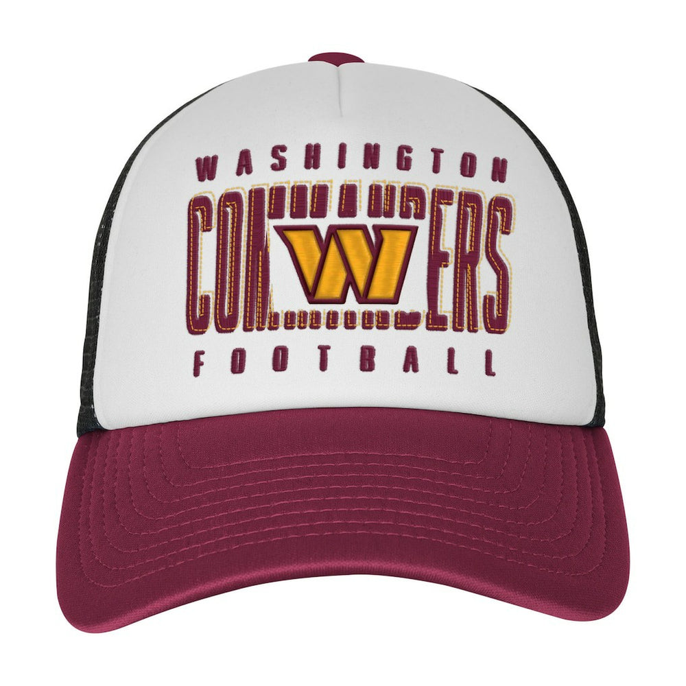 Washington Commanders Youth Essentials Trucker Adjustable Hat - White/Burgundy Hats