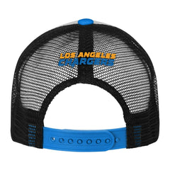 Los Angeles Chargers Youth Essentials Trucker Adjustable Hat - White/Powder Blue Hats