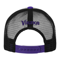 Minnesota Vikings Youth Essentials Trucker Adjustable Hat - White/Purple Hats