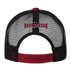 Tampa Bay Buccaneers Youth Essentials Trucker Adjustable Hat - White/Red Hats