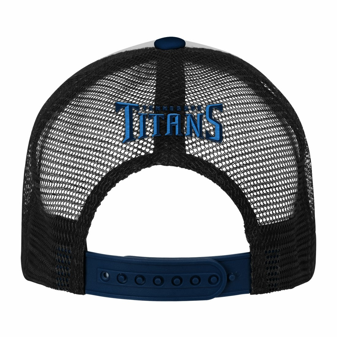 Tennessee Titans Youth Essentials Trucker Adjustable Hat - White/Navy Hats