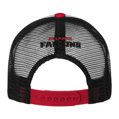Atlanta Falcons Youth Essentials Trucker Adjustable Hat - White/Red Hats