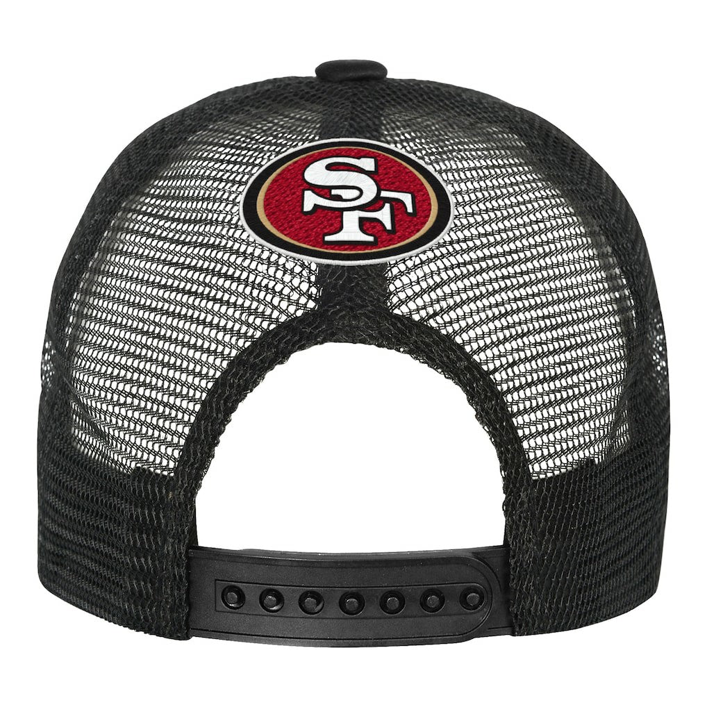 San Francisco 49ers Youth Modern Fan Trucker Adjustable Hat - White/Black Hats