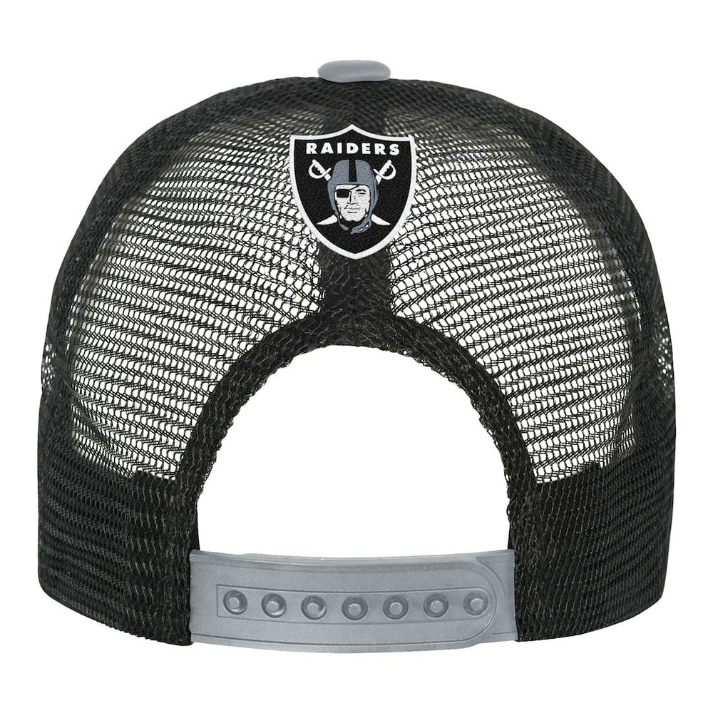 Las Vegas Raiders Youth Modern Fan Trucker Adjustable Hat - White/Silver Hats