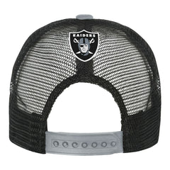 Las Vegas Raiders Youth Modern Fan Trucker Adjustable Hat - White/Silver Hats