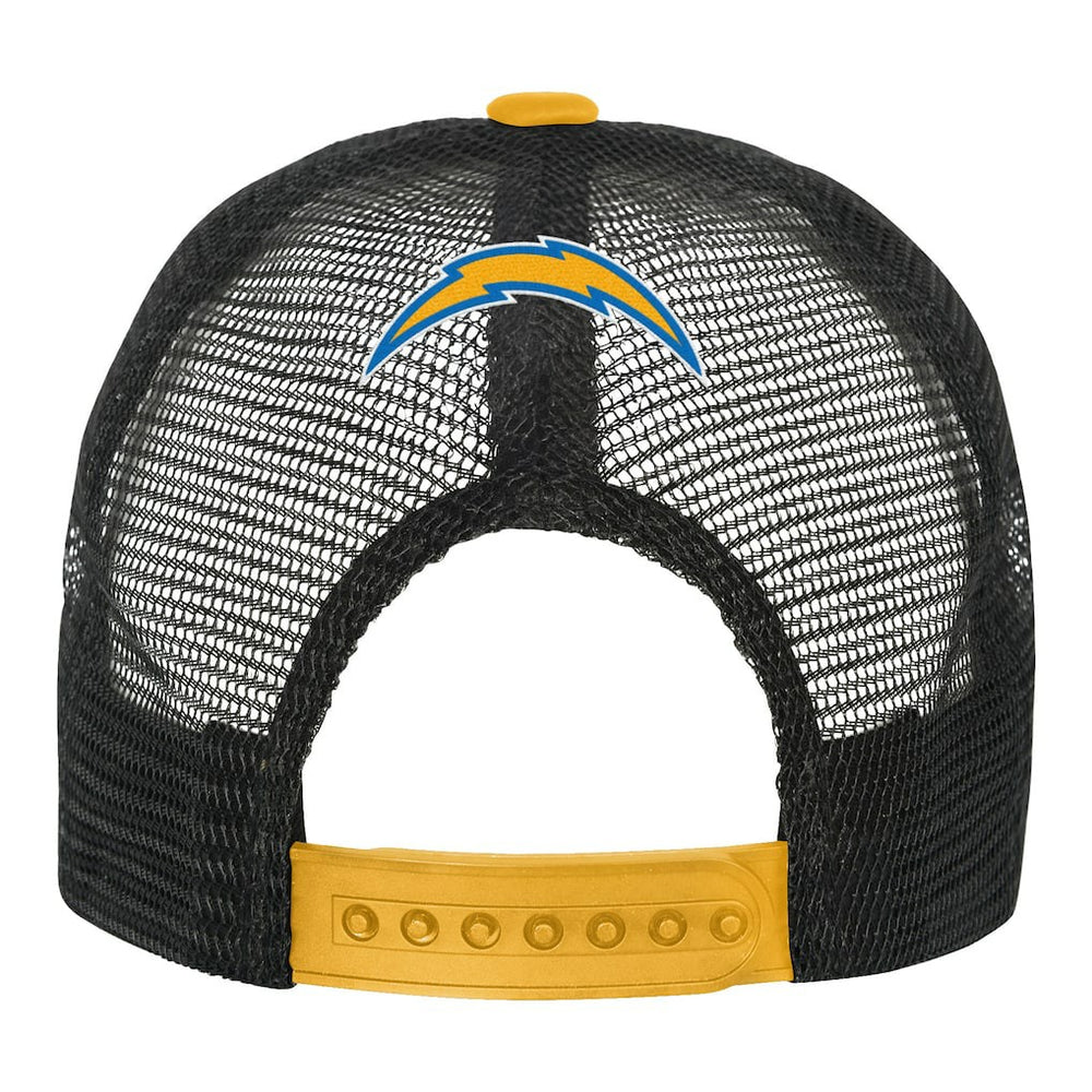 Los Angeles Chargers Youth Modern Fan Trucker Adjustable Hat - White/Gold Hats