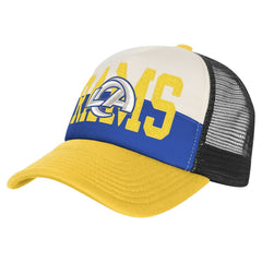 Los Angeles Rams Youth Modern Fan Trucker Adjustable Hat - White/Gold Hats