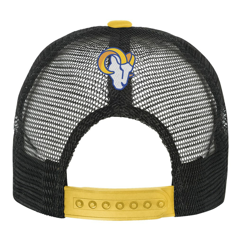Los Angeles Rams Youth Modern Fan Trucker Adjustable Hat - White/Gold Hats