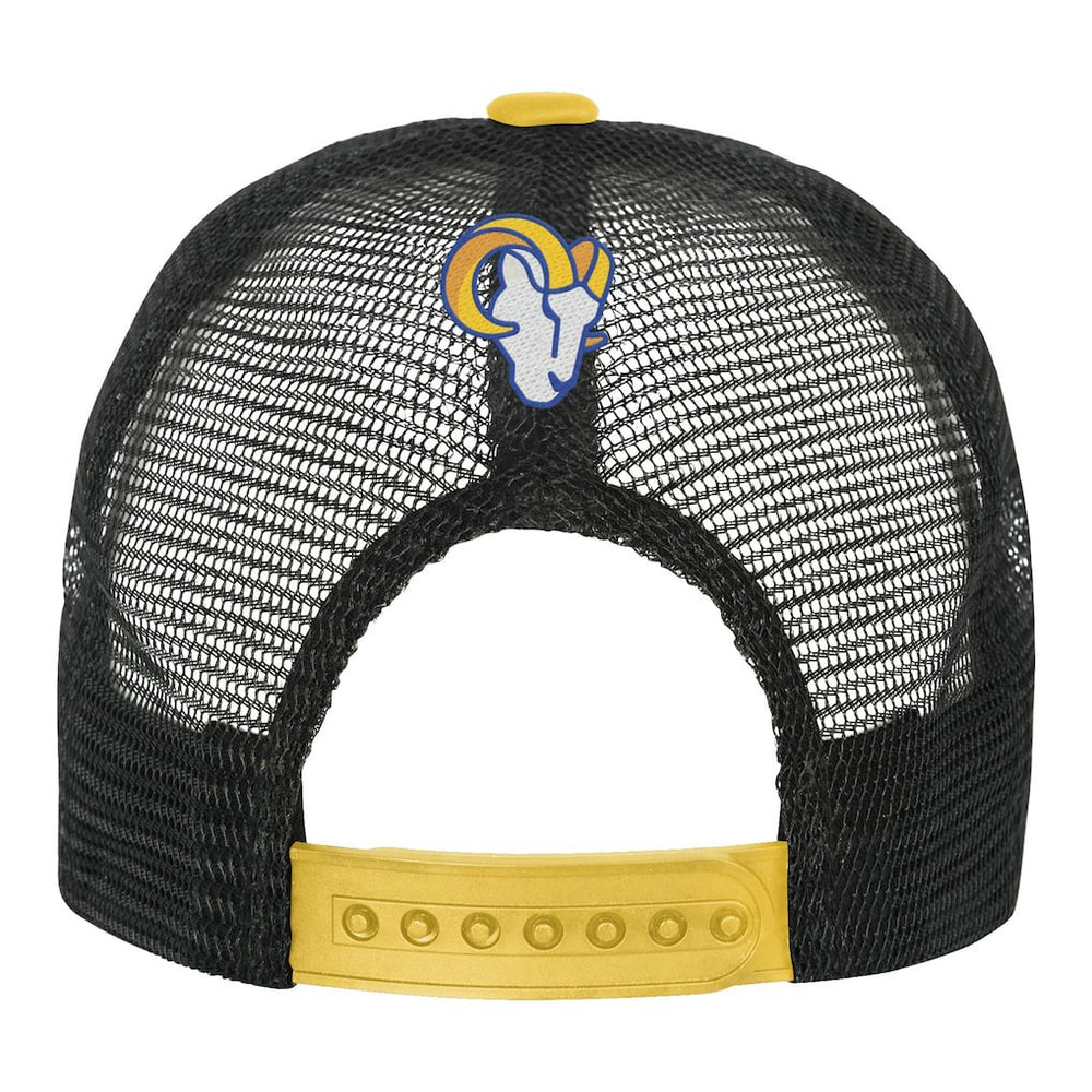 Los Angeles Rams Youth Modern Fan Trucker Adjustable Hat - White/Gold Hats