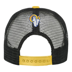 Los Angeles Rams Youth Modern Fan Trucker Adjustable Hat - White/Gold Hats