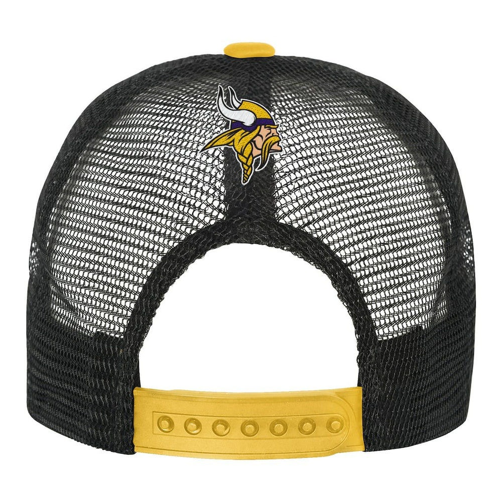 Minnesota Vikings Youth Modern Fan Trucker Adjustable Hat - White/Gold Hats