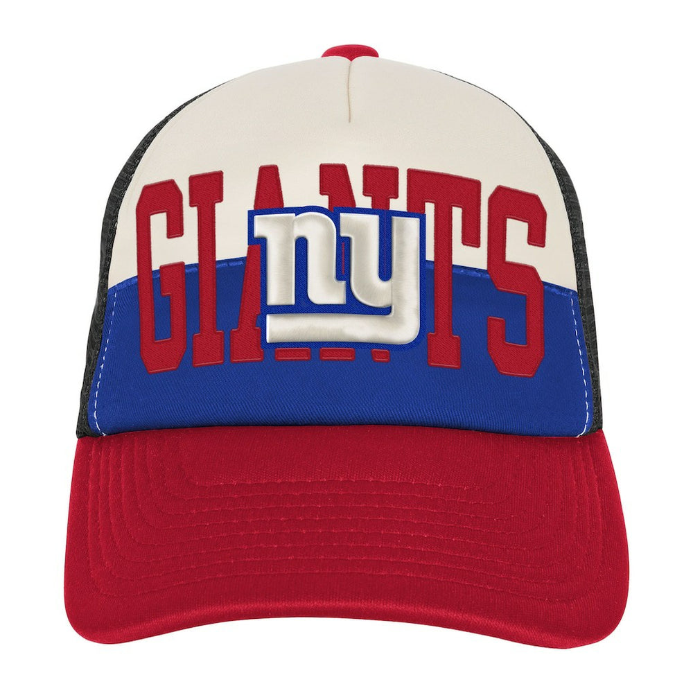 New York Giants Youth Modern Fan Trucker Adjustable Hat - White/Red Hats